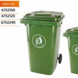 حاوية قمامة اخضر مع عجل لتر100 6752100